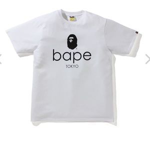 A bathing ape Bape Tokyo Japan logo t shirt